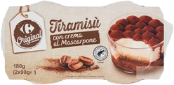 CARREFOUR ORIGINAL TIRAMISÙ CON CREMA AL MASCARPONE