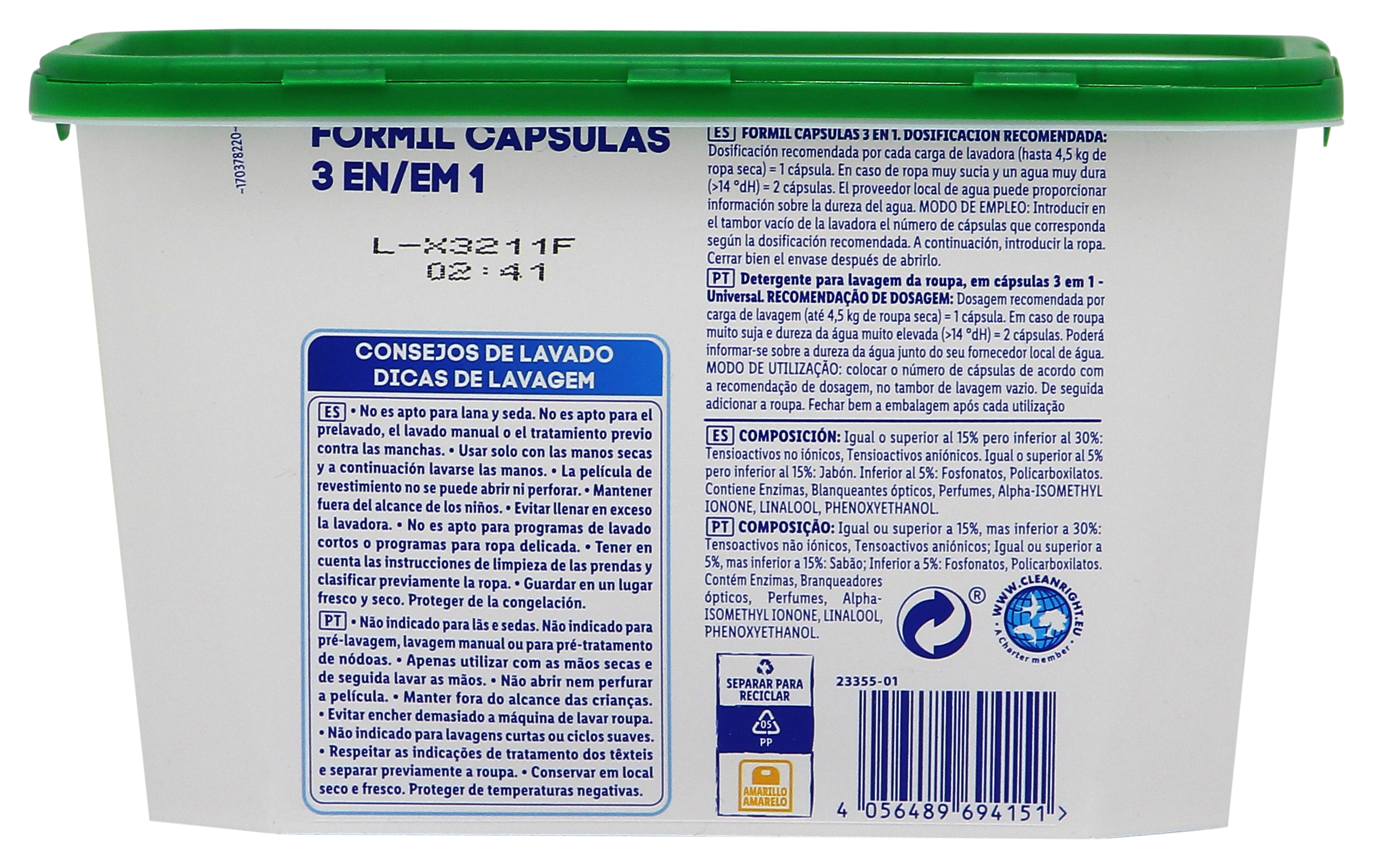 FORMIL (LIDL) 3IN1 CAPSULE