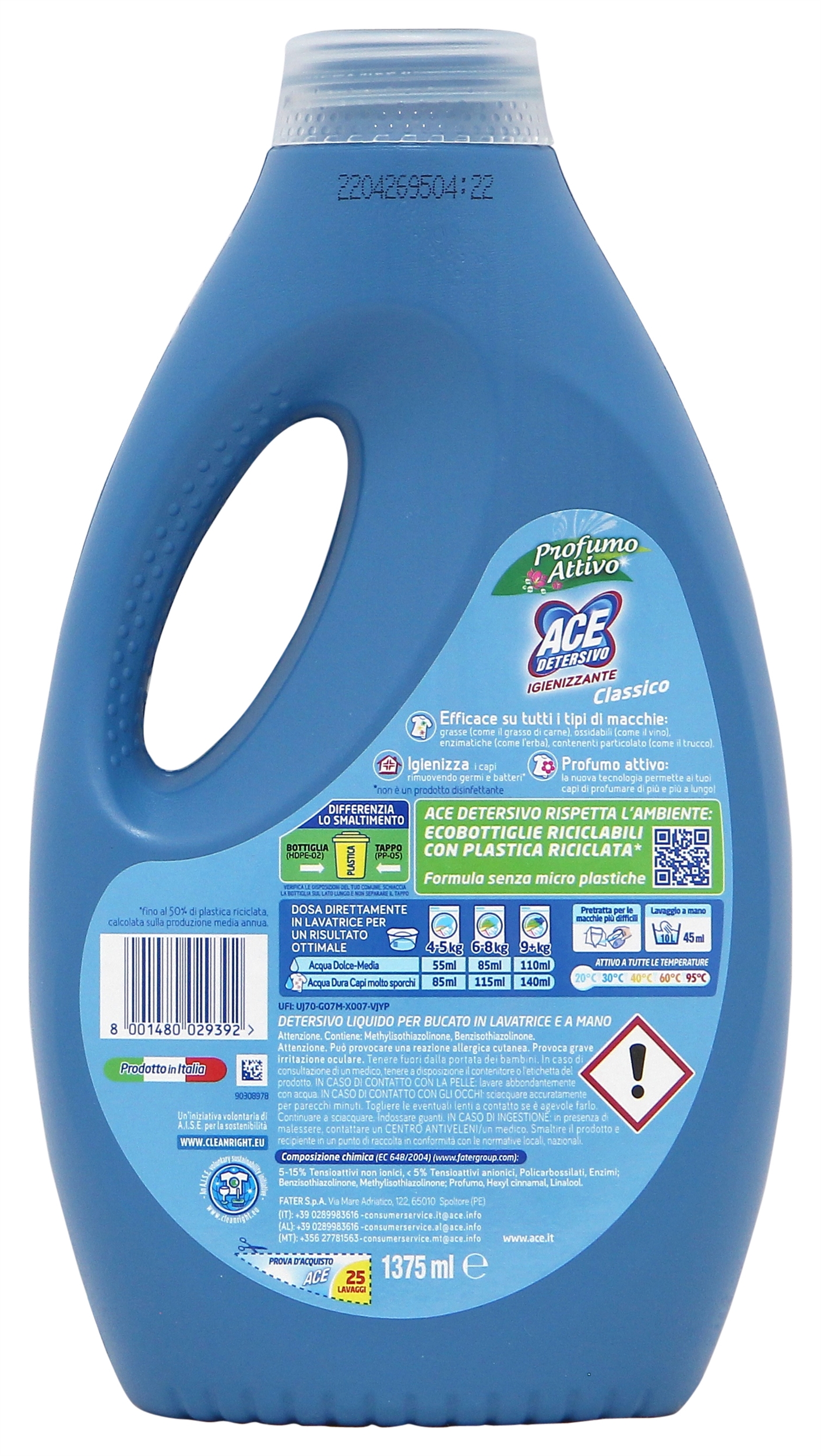 ACE DETERSIVO IGIENIZZANTE CLASSICO