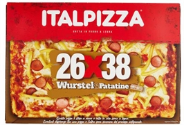 ITALPIZZA 26x38 Wurstel & patatine