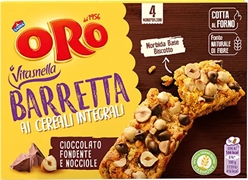 ORO SAIWA VITASNELLA BARRETTE AI CEREALI INTEGRALI CON CIOCCOLATO FONDENTE E NOCCIOLE