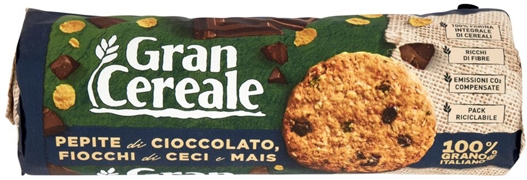 GRAN CEREALE PEPITE DI CIOCCOLATO E FIOCCHI DI CECI E MAIS