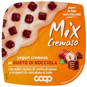 COOP MIX CREMOSO YOGURT CREMOSO AL GUSTO DI NOCCIOLA CON WAFER RIPIENI