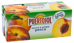 PUERTOSOL (EUROSPIN) Succo e polpa alla pesca