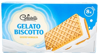 GELATELLI (LIDL) BISCOTTI GELATO, GUSTO VANIGLIA