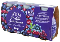 COOP 100% mirtilli e uva rossa spremuta di frutta