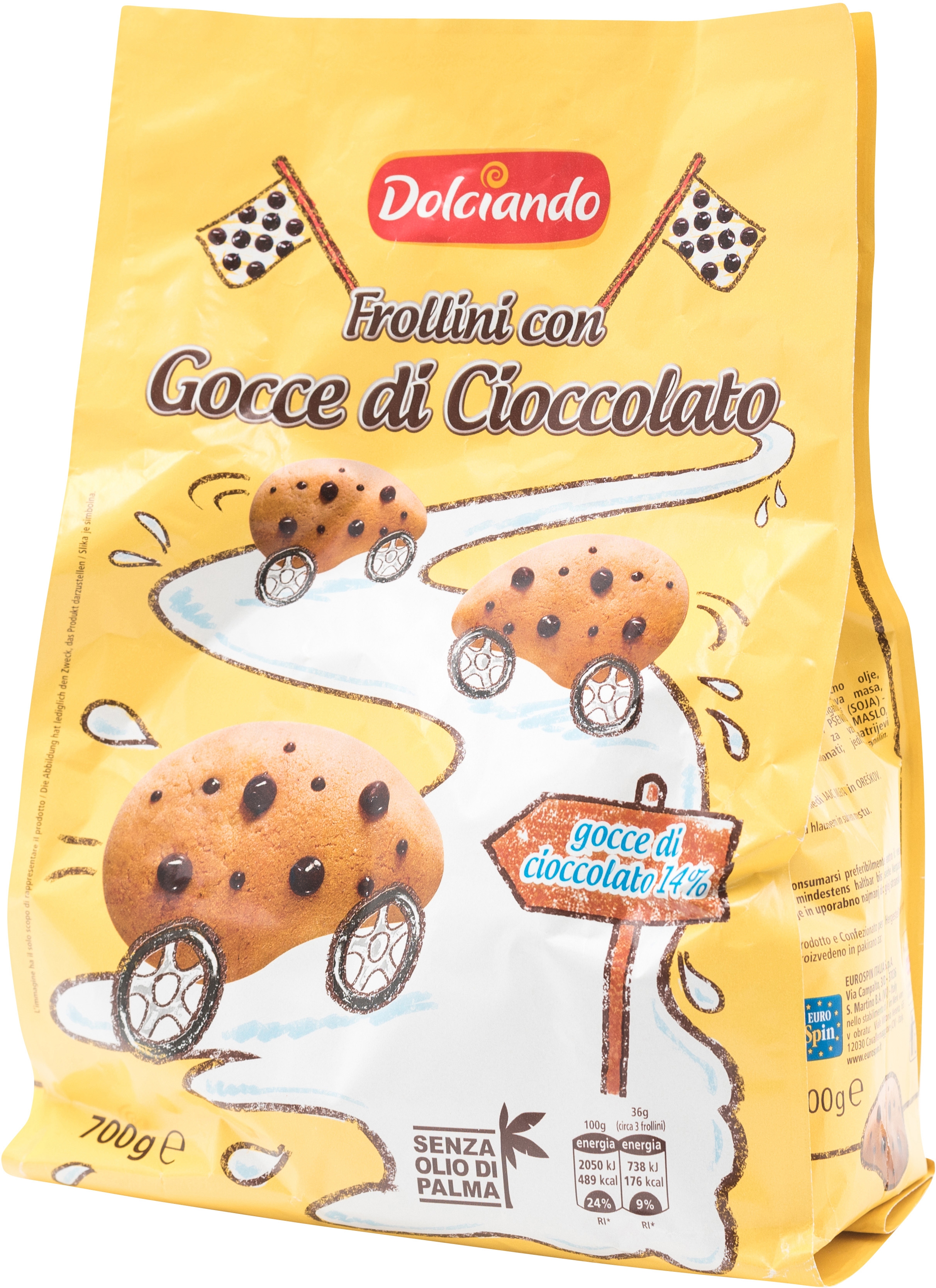 Test e Recensione DOLCIANDO (EUROSPIN) Frollini con gocce di cioccolato